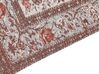 Teppich Baumwolle mehrfarbig Bumenmuster 160 x 230 cm Kurzflor BINNISZ_852590