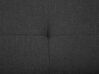 Cama de casal de água em tecido cinzento escuro 160 x 200 LA ROCHELLE_844888