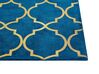 Teppich marineblau/gold 160 x 230 cm marokkanisches Muster YELKI_806398