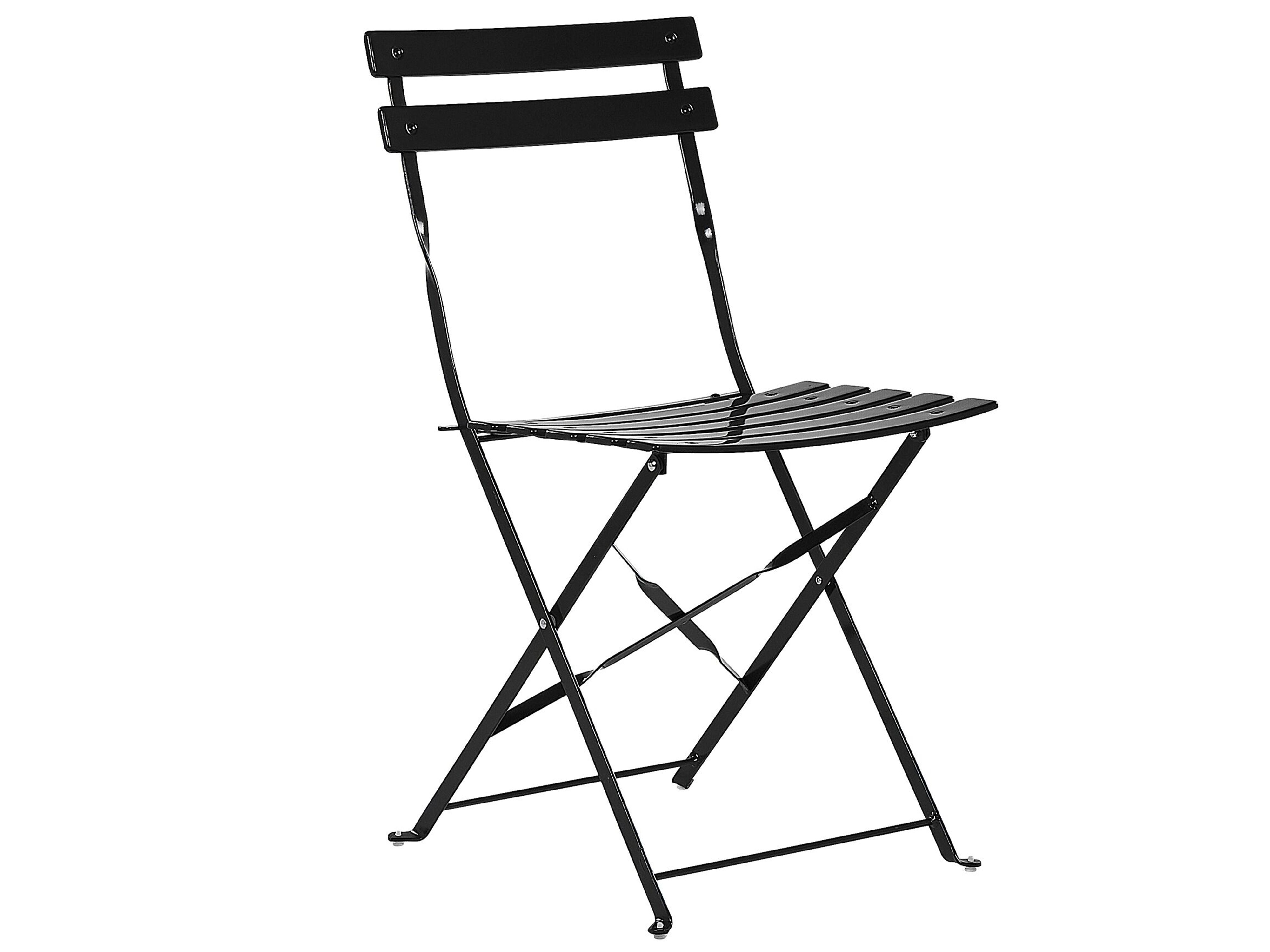 Steel Garden Bistro Set Black FIORI Beliani.no