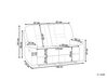 2 Seater Fabric Manual Recliner Sofa Grey BERGEN_809078