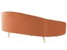 3-pers. sofa orange velour SAVAR_835649