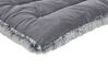 Velvet Dog Bed 90 x 60 cm Grey ERGANI_826437