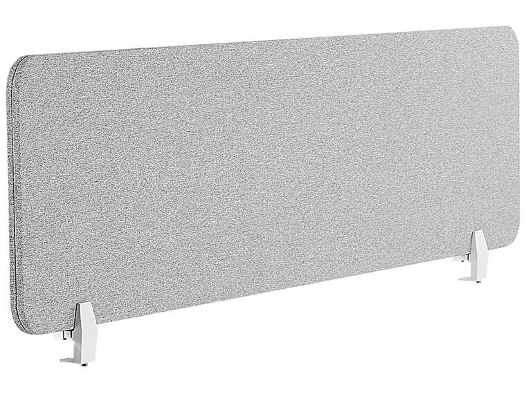 Bureauscherm lichtgrijs 160 x 40 cm WALLY_800701