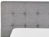 Fabric EU Super King Size Bed Grey LILLE_40815