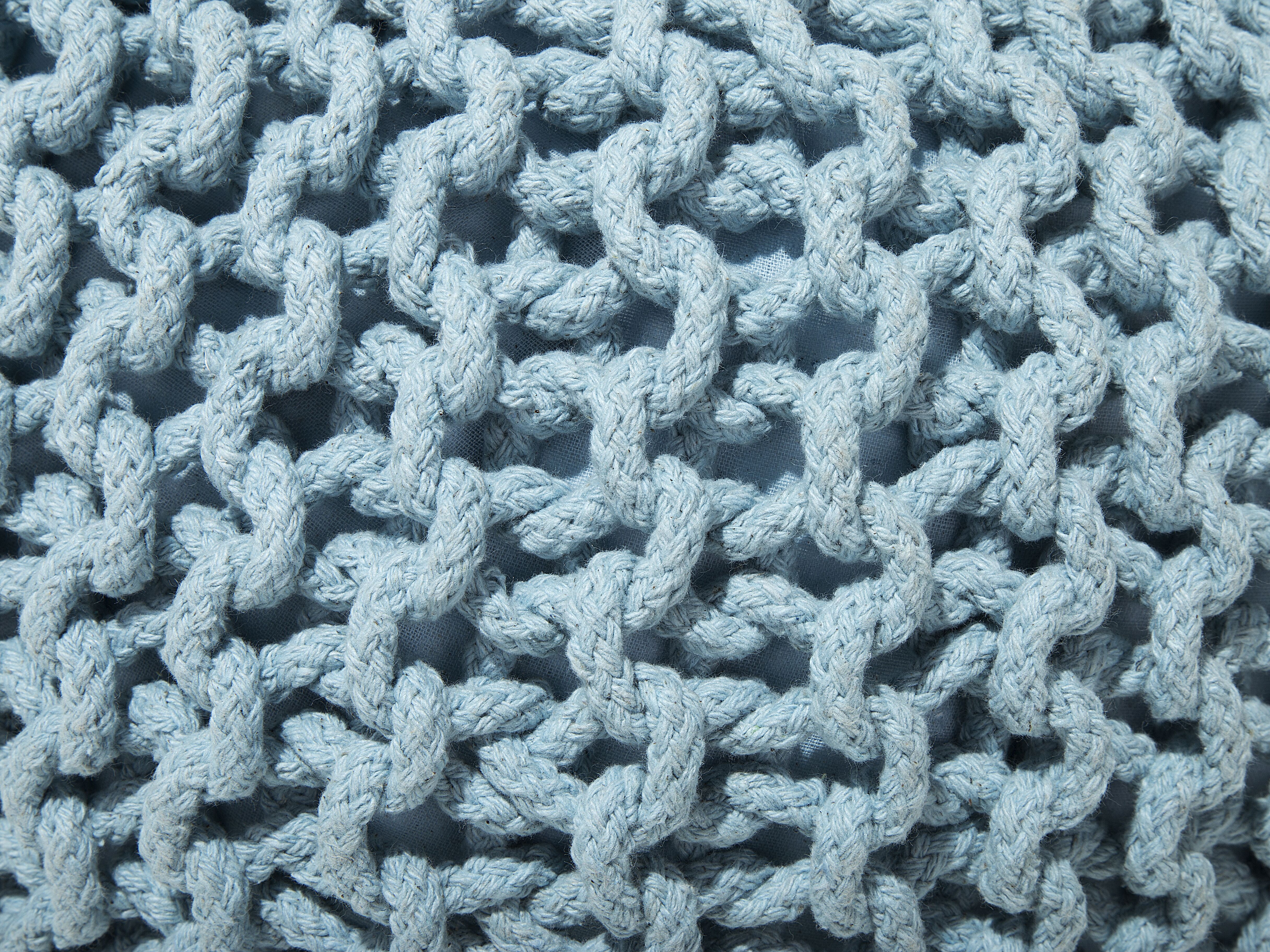 Puf 50 x 35 cm jasnoniebieski CONRAD
