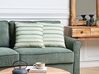 Set of 2 Cushions Striped Pattern 45 x 45 cm Green KAFRA_902151