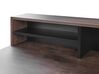 Home Office Desk with Shelves 100 x 50 cm Dark Wood HARISON_808068