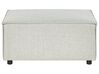 Section 2 places angle côté droit de canapé modulable avec ottoman en tissu gris APRICA_874764