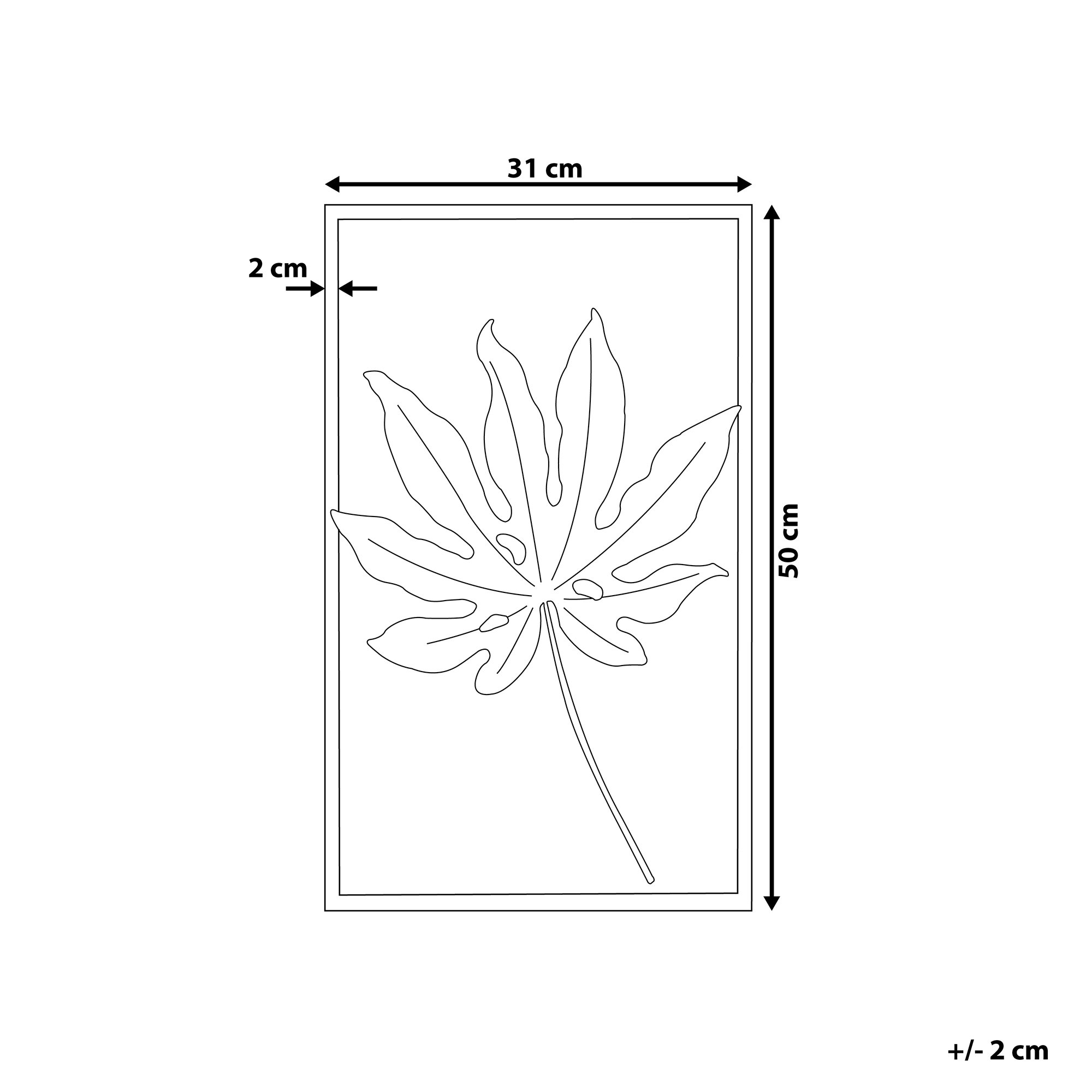 Dekoracja ścienna złota CURIUM