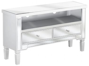 Mirrored TV Stand Silver NICEA