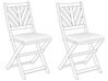Set of 2 Outdoor Seat Pad Cushions White TERNI _897968