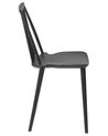 Set of 2 Dining Chairs Black VENTNOR_707144