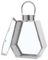 Lampion stalowy 35 cm srebrny CORSICA_723303