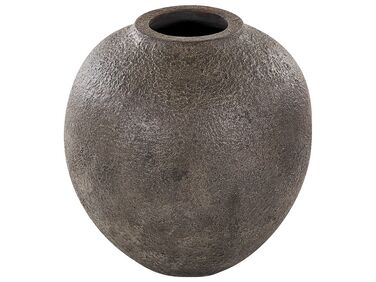 Vase mørkebrun terracotta H 34 cm ERETRIA