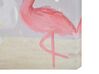 Canvasprint set van 3 dierenmotief grijs en roze TIMIA_819763