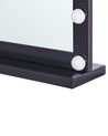 Badspiegel mit LED-Beleuchtung schwarz rechteckig 50 x 60 cm BEAUVOIR_814040