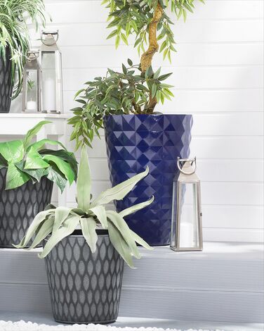 Plant Pot ⌀ 35 cm Navy Blue FERIZA