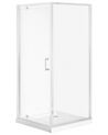 Tempered Glass Shower Enclosure 90 x 90 x 185 cm Silver DARLI_789051