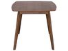 Mesa de comedor madera oscura 150 x 90 cm IRIS_703110
