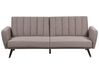 Fabric Sofa Bed Light Brown VIMMERBY_900045