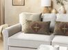 Set of 2 Jute Cushions 30 x 50 cm Multicolour KATORA_847550