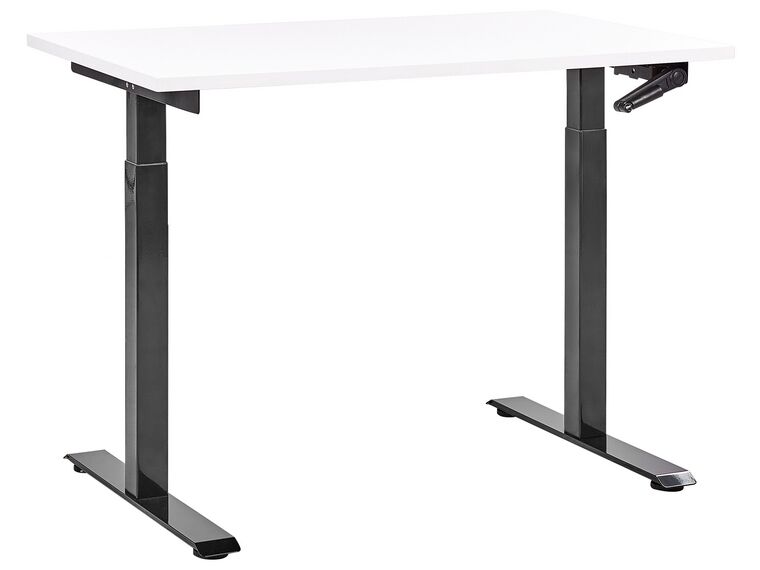 Adjustable Standing Desk 120 x 72 cm White and Black DESTINES_898861