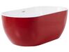 Fritstående badekar rød oval 160 x 75 cm NEVIS_828371