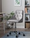 Velvet Desk Chair Grey PARRISH_732439