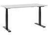 Electric Adjustable Standing Desk 130 x 72 cm Grey and Black DESTIN II_786816