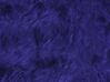 Tæppe 110 x 65 cm marineblå læder ULURU_807710