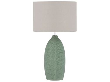 Ceramic Table Lamp Green OHIO