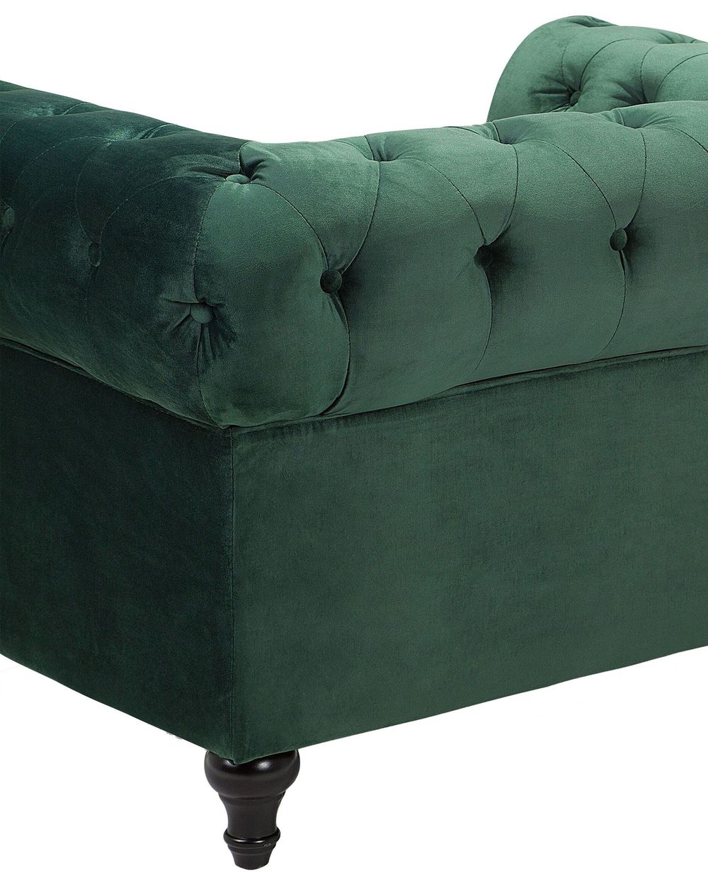 Velvet Armchair Green CHESTERFIELD Beliani.co.uk