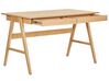 Schreibtisch heller Holzfarbton 120 x 70 cm 2 Schubladen SHESLAY_810302