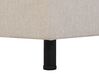 Fabric EU Small Single Adjustable Bed Beige DUKE_771765