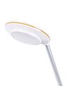 Metal LED Desk Lamp with USB Port Silver and White CORVUS_854195