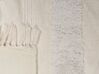 Koc bawełniany 130 x 180 cm biały RAEBARELI_829216
