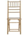 Zestaw 4 krzeseł drewniany złoty MACHIAS_782817