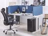 Przegroda na biurko 160 x 40 cm niebieska WALLY_800678