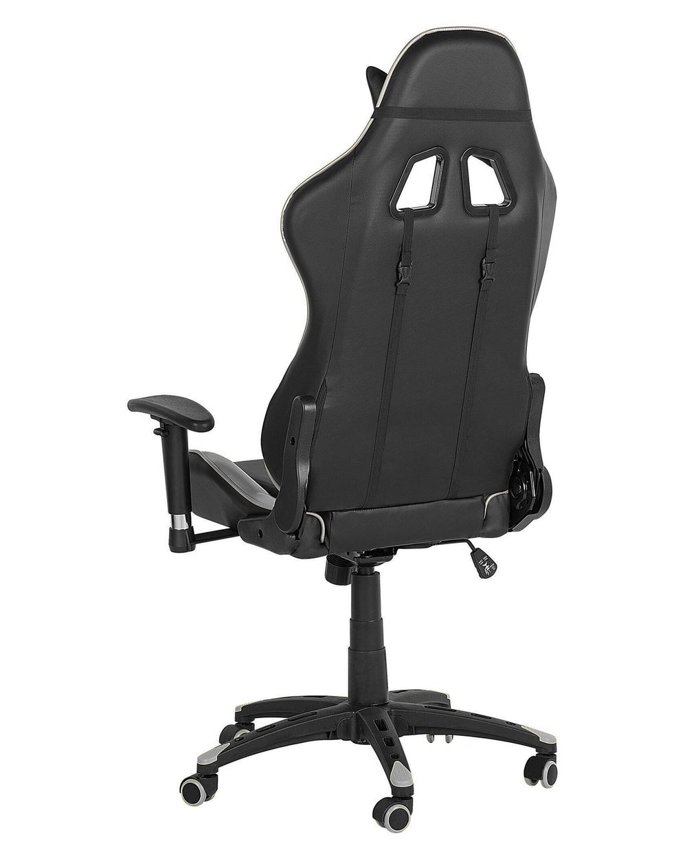 Gaming Chair Black and Silver KNIGHT Beliani.co.uk