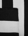 Vloerkleed polyester zwart/wit 160 x 230 cm TAVAS_714867