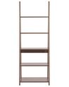 Rebríkový regál s 5 policami tmavé drevo WILTON_823158