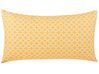 Coussin à motif géométrique jaune 40 x 70 cm ASTAKOS_752267