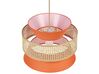 Pendant Lamp Coral Red and Natural LUYANO_836988