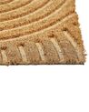 Fußmatte Wellenmuster Kokosfaser naturfarben 40 x 60 cm PAEKTU_905613