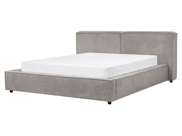 Čalúnená posteľ 160 x 200 cm sivá LINARDS