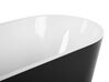 Badewanne freistehend schwarz-weiß oval 150 x 75 cm HAVANA_812193