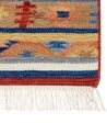 Kelim Teppich Wolle mehrfarbig 160 x 230 cm geometrisches Muster Kurzflor NORAKERT_859187