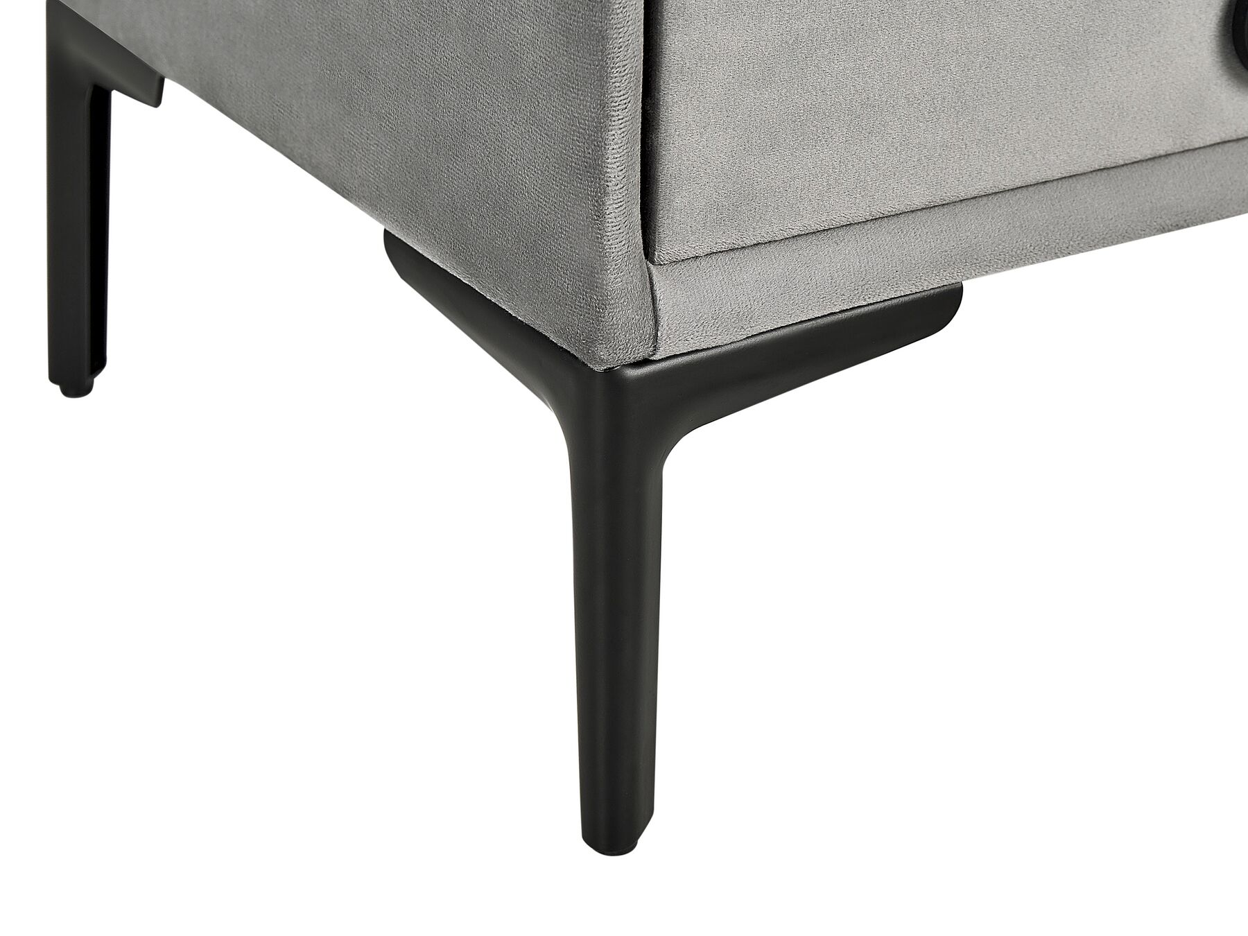 Schlafzimmer komplett Set 3-teilig grau 180 x 200 cm SEZANNE | Beliani.de