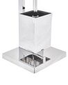 Freestanding Toilet Paper and Brush Holder Silver ULAPES _787016